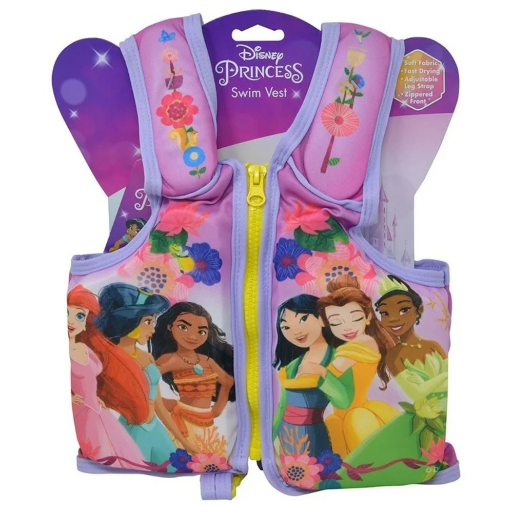 Disney Princess Child’s Swim Vest 40-55lbs Med/Lg